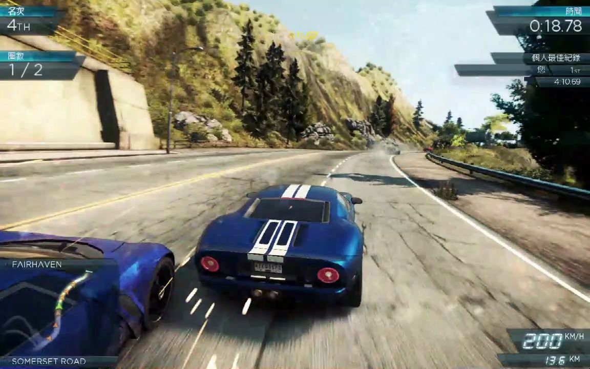 好久都没玩极品飞车17了