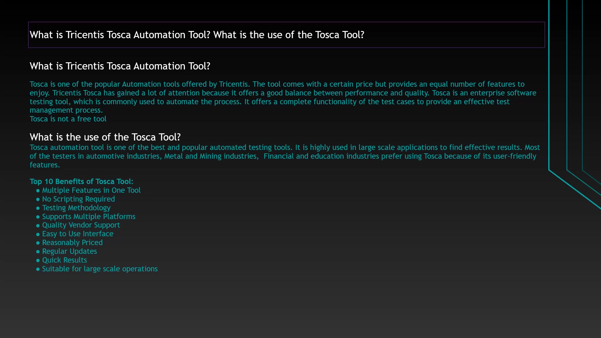 [图]Tricentis Tosca Automation Tool