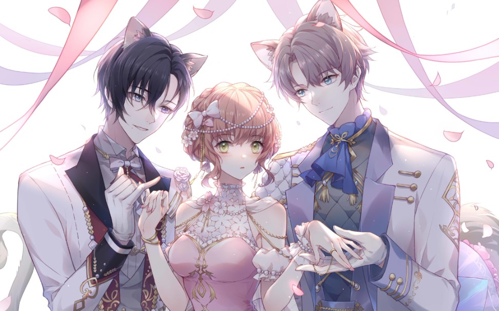 【sai板绘】少女的王座—艾德里安&阿尔贝(猫猫和狗勾我全都要