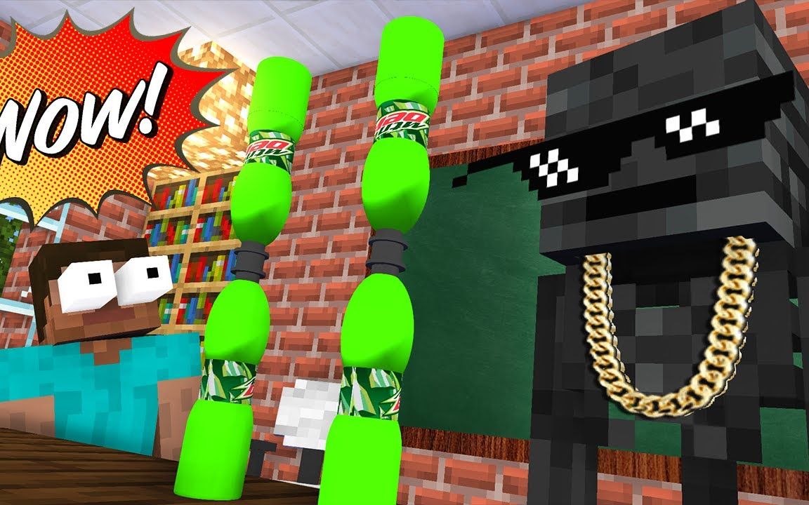 活动作品怪物学校枯萎暴徒生活和瓶子翻转挑战新集我的世界