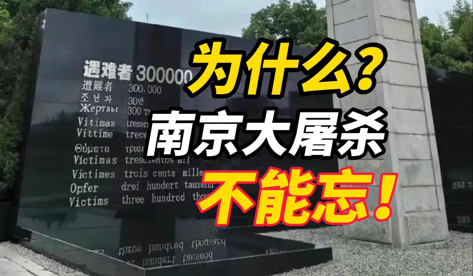 [图]12月13日国家公祭日，回顾这位副教授的讲话，为什么不能忘记南京大屠杀“因为日本人想忘记”