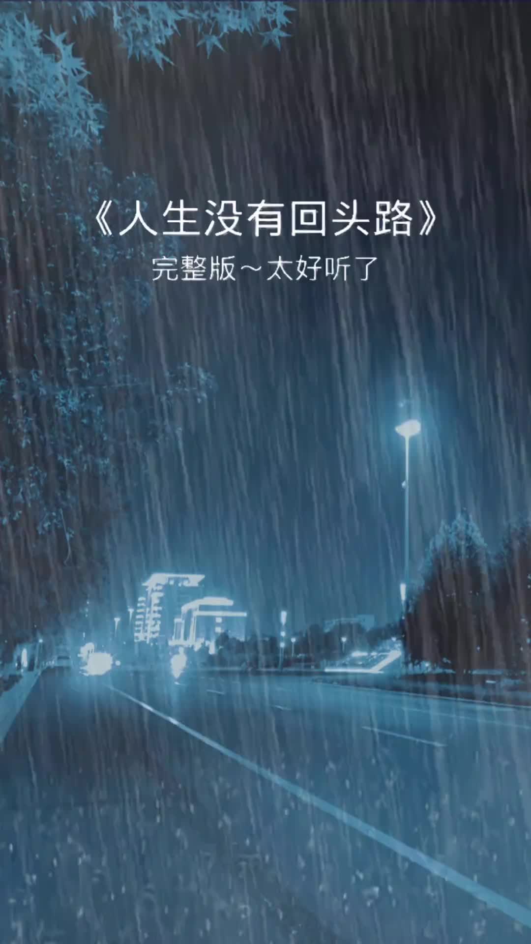人生没有回头路伤感音乐唱出了多少人的心酸和无奈人生百味自己体