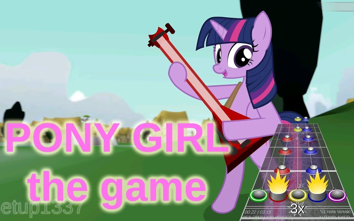 Tridashie Pony girl. My little Pony Rhythm game. Tridashie - Pony girl 2020 (Fire Flyer KAANYH Remix). Выгуливает пони гёрл.