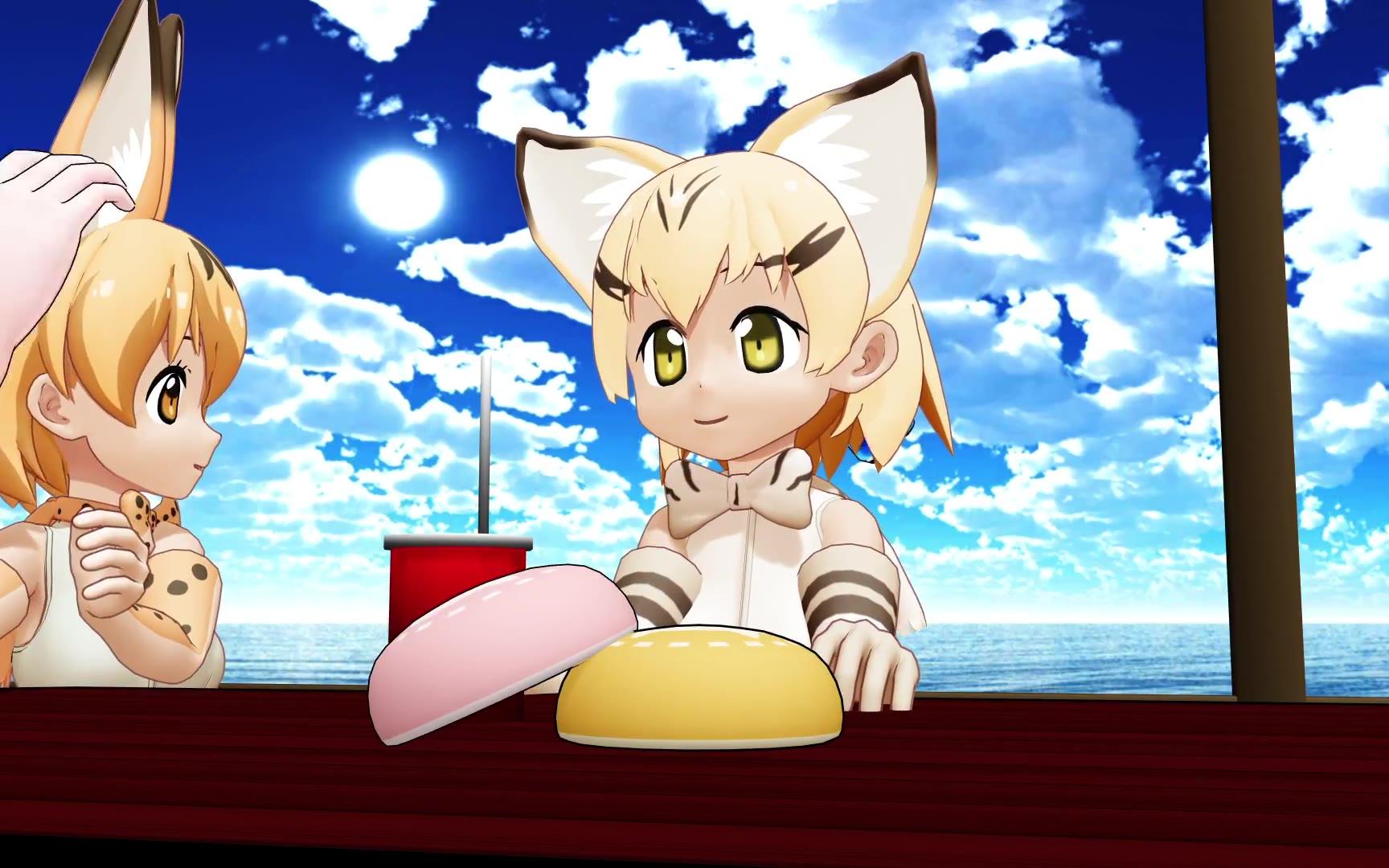 mmd兽娘动物园沙丘猫看起来很困