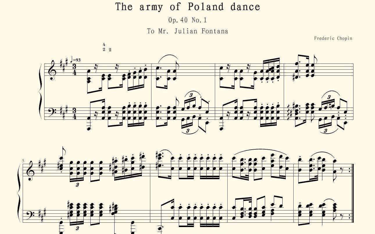 钢琴系列牟宗林演奏肖邦波兰舞曲军队op40no1a大调polonaise