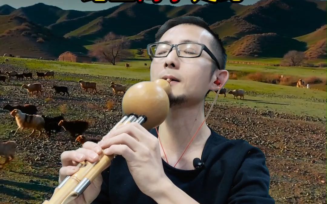 许老师降b调葫芦丝演奏《草原上升起不落的太阳》叉指波音练习,动态