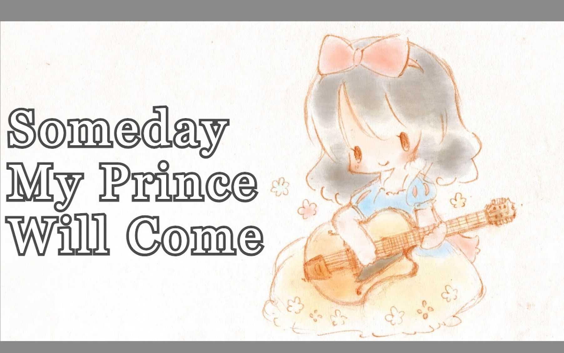 【jazz guitar】someday my prince will come【lyrics japanese &