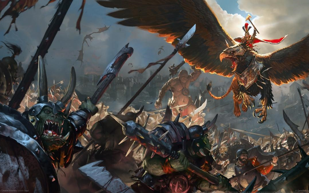 全面战争战锤2帝国巴托尼亚vs绿皮斯卡文鼠超大规模战争