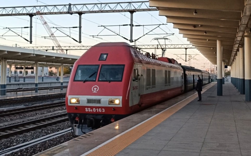 【中国铁路】京沪神车1461次列车(本务ss9g0163)进德州站1站台 2023年