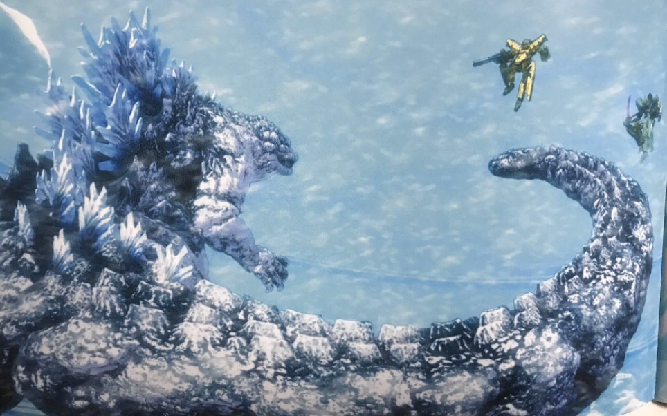 机器人进化先锋来自未来的神速alfax中出现的雪之哥斯拉登场画面流出