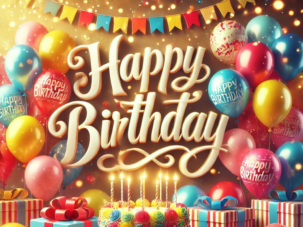 happy birthday祝你生日快乐!
