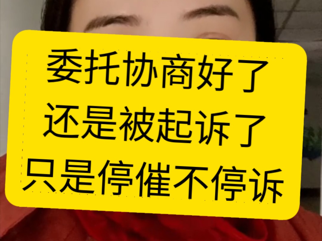 已经协商沟通好了,还是被起诉了,咋回事,平台没有官方延期暂停还款政策哔哩哔哩bilibili