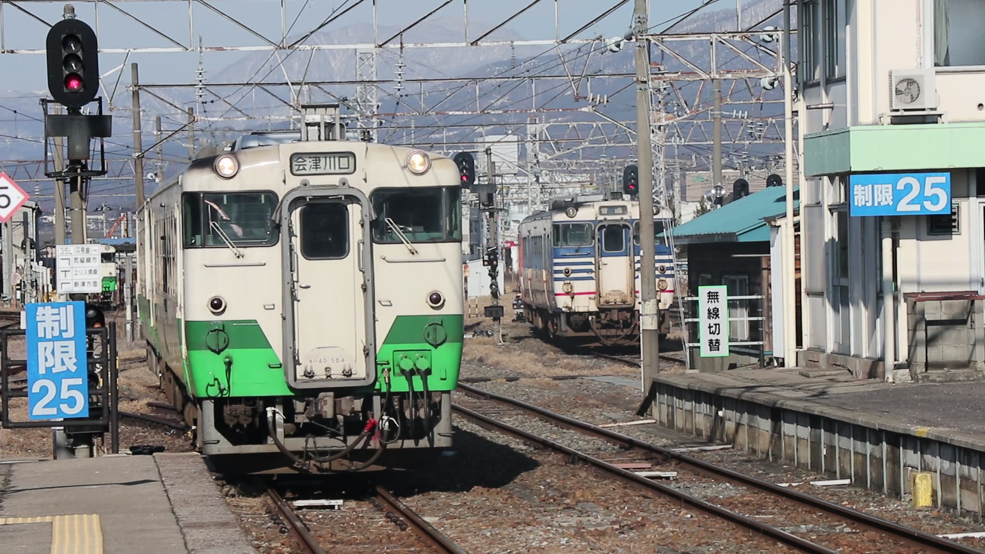 【铁道旅行】jr东日本只见线kiha40会津若松站入线(キハ40-500形东北