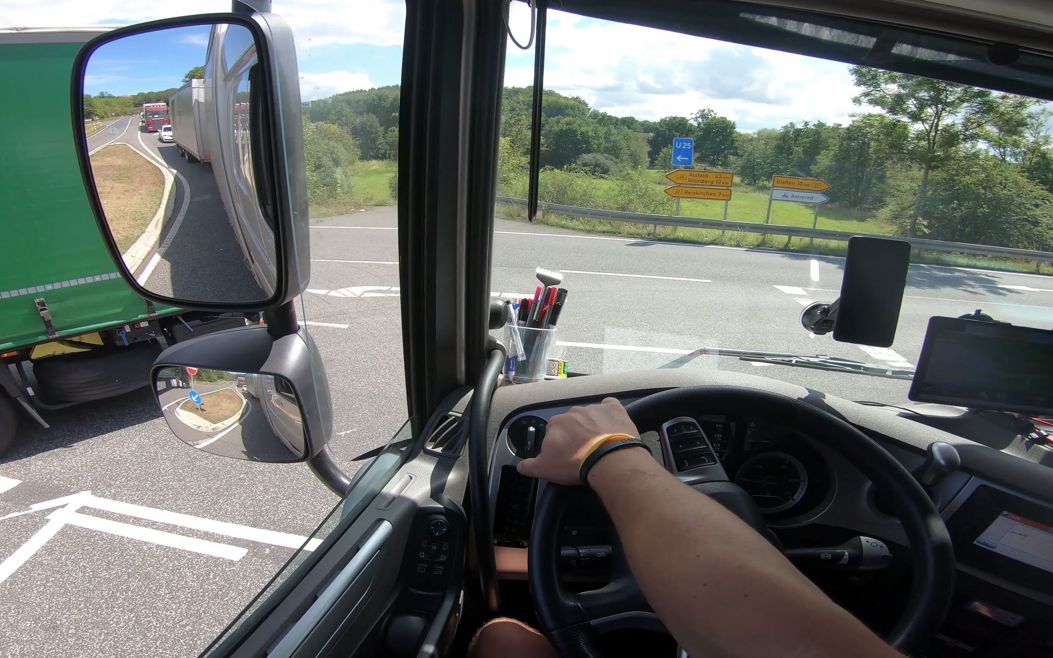 【4k60】在德国诺伊施塔特附近驾驶达夫xf   卡车老司机第一人称驾驶