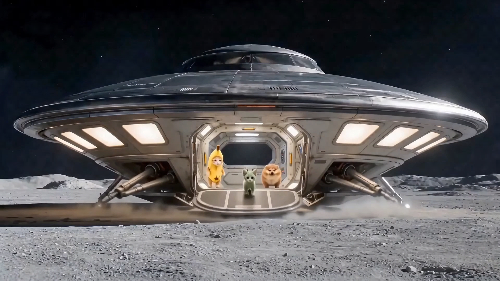 景区太急了？外星猫外奇带你去月球度假！