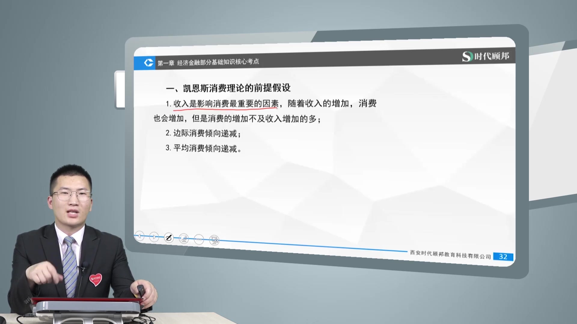 2020国考ⷩ“𖤿监会核心考点《经济金融部分基础知识》—凯恩斯消费理论哔哩哔哩bilibili