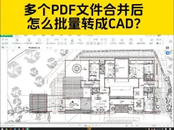 Download Video: 多页PDF图纸合并后的PDF文件，怎么把PDF批量转CAD？