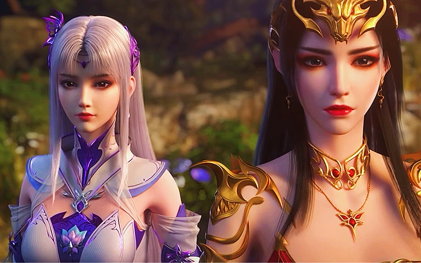 小医仙白衣建模来袭为救萧炎耗损寿命施展封毒之法