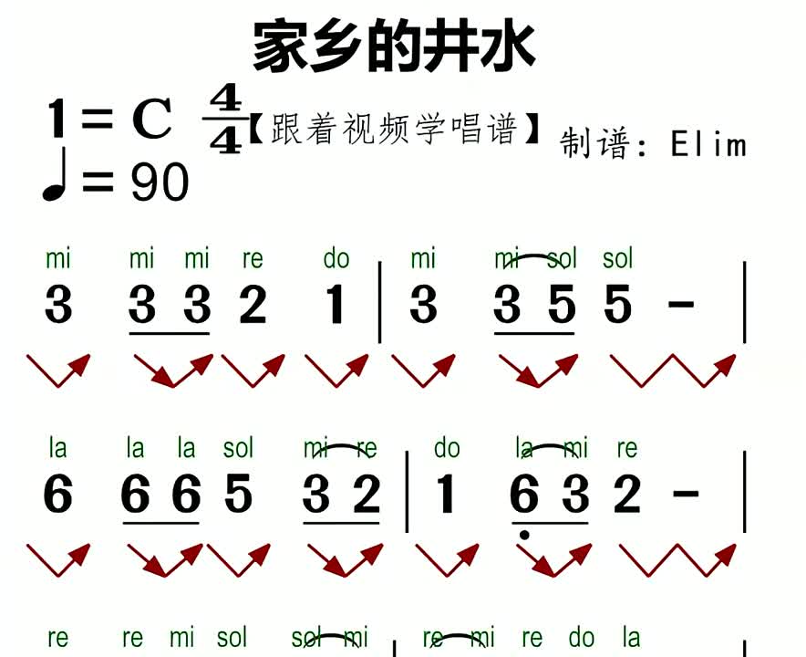 动态曲谱零基础学简谱简谱视唱简谱识谱教学简谱教学快来跟着视频哔哩哔哩bilibili