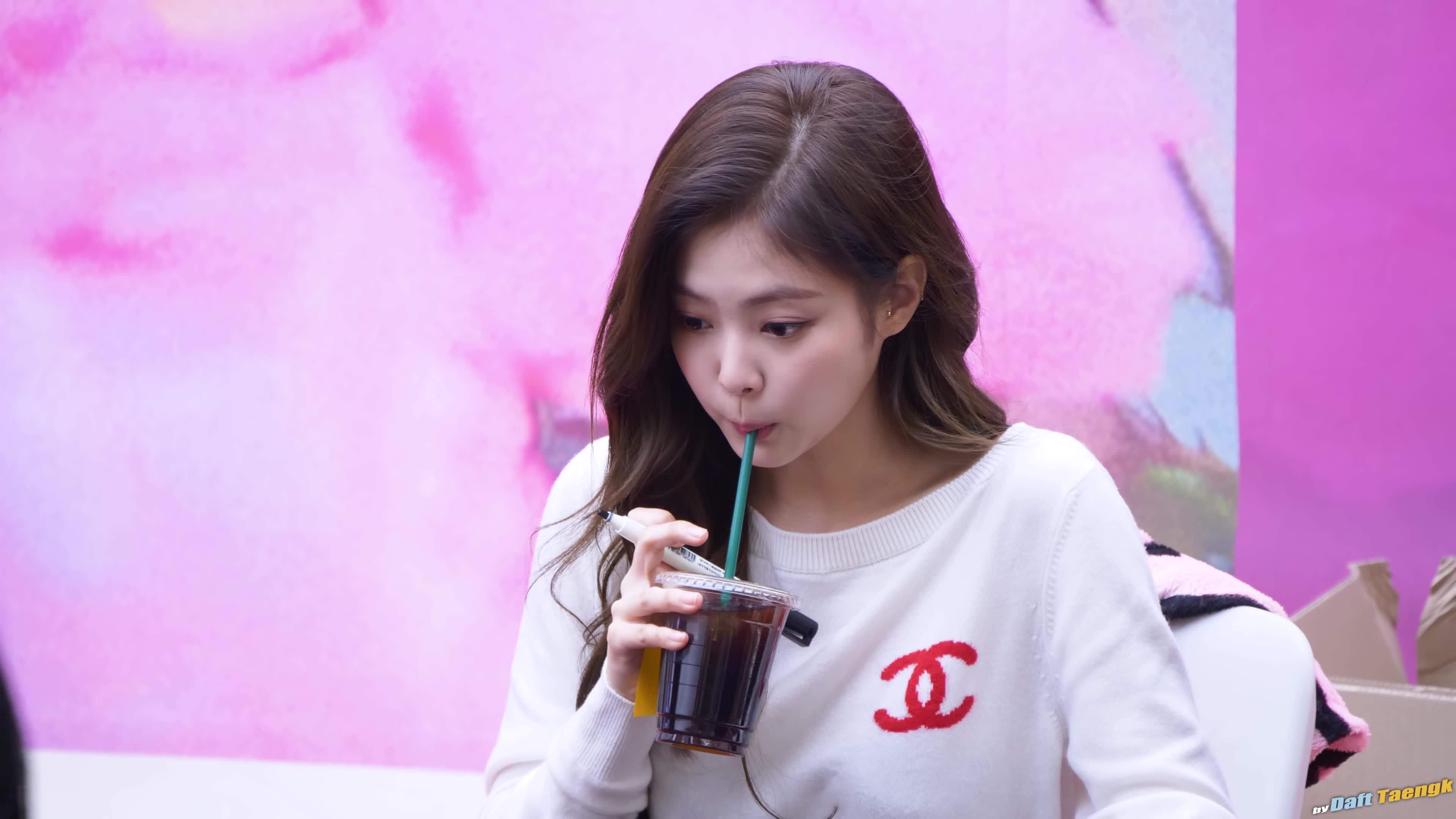 「韩国饭拍」181117珍妮·布莱克79jennie79黑色粉色blackpink