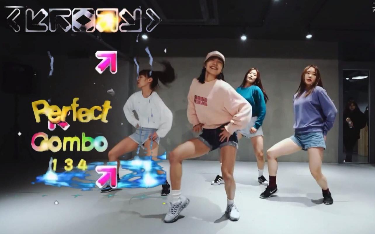 e舞成名boomclap教学对照1m编舞跳舞机舞蹈脚谱对比教程