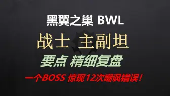 战士坦之黑翼之巢BWL：全部都是干货！！
