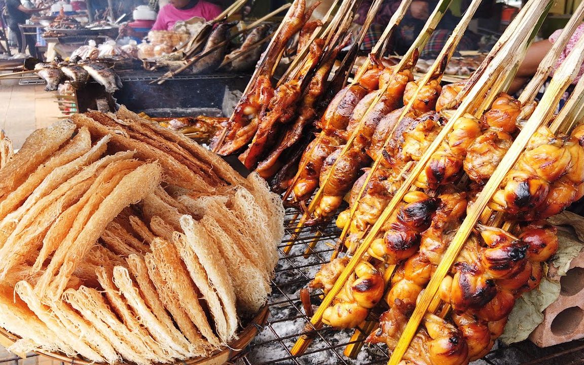 柬埔寨街头美食柬埔寨传统街边食品