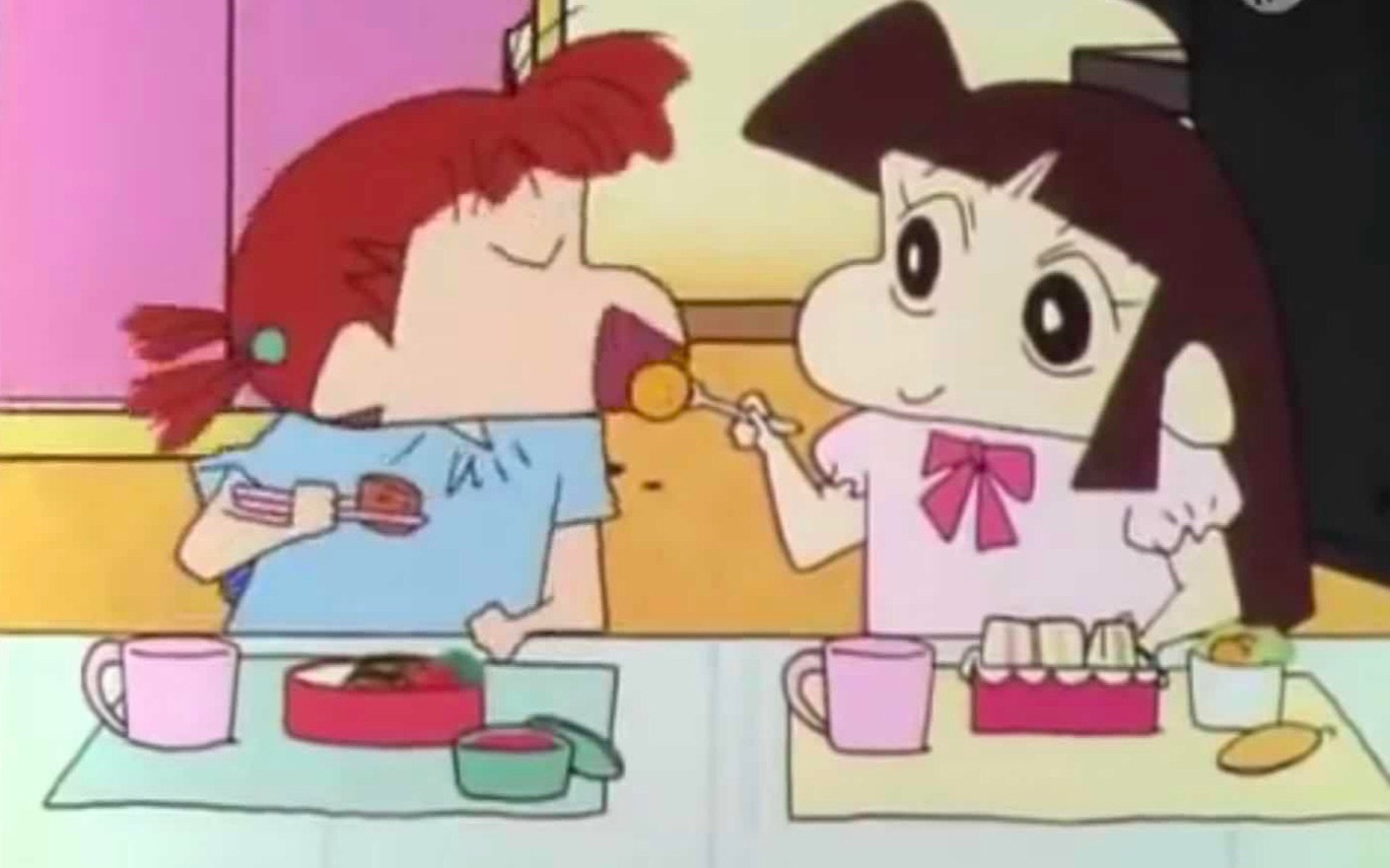 蜡笔小新这两人是最强姐妹哦小爱和妮妮主场