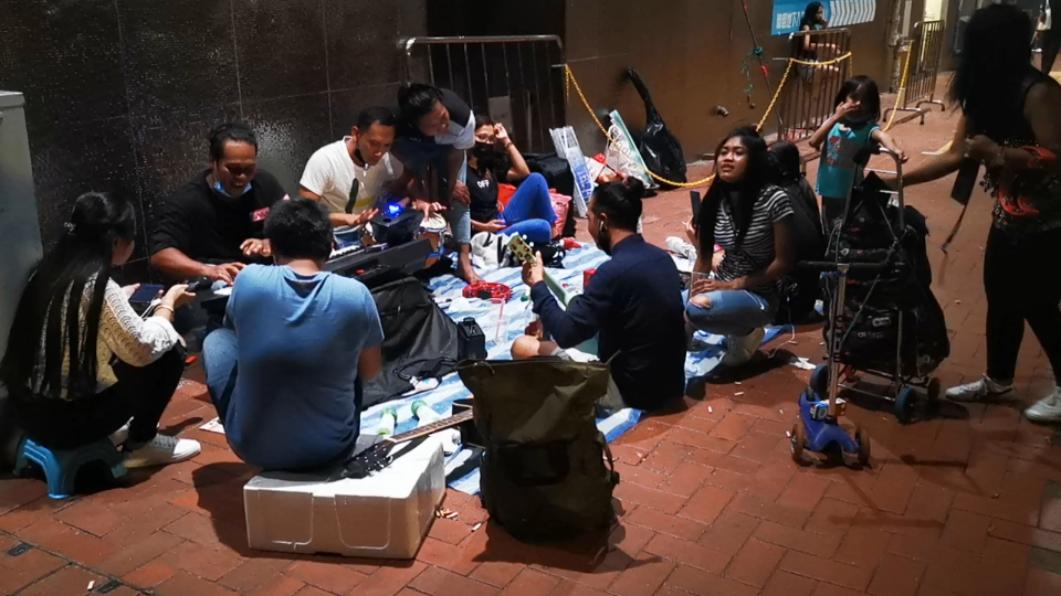 香港菲佣周末聚会一瞥