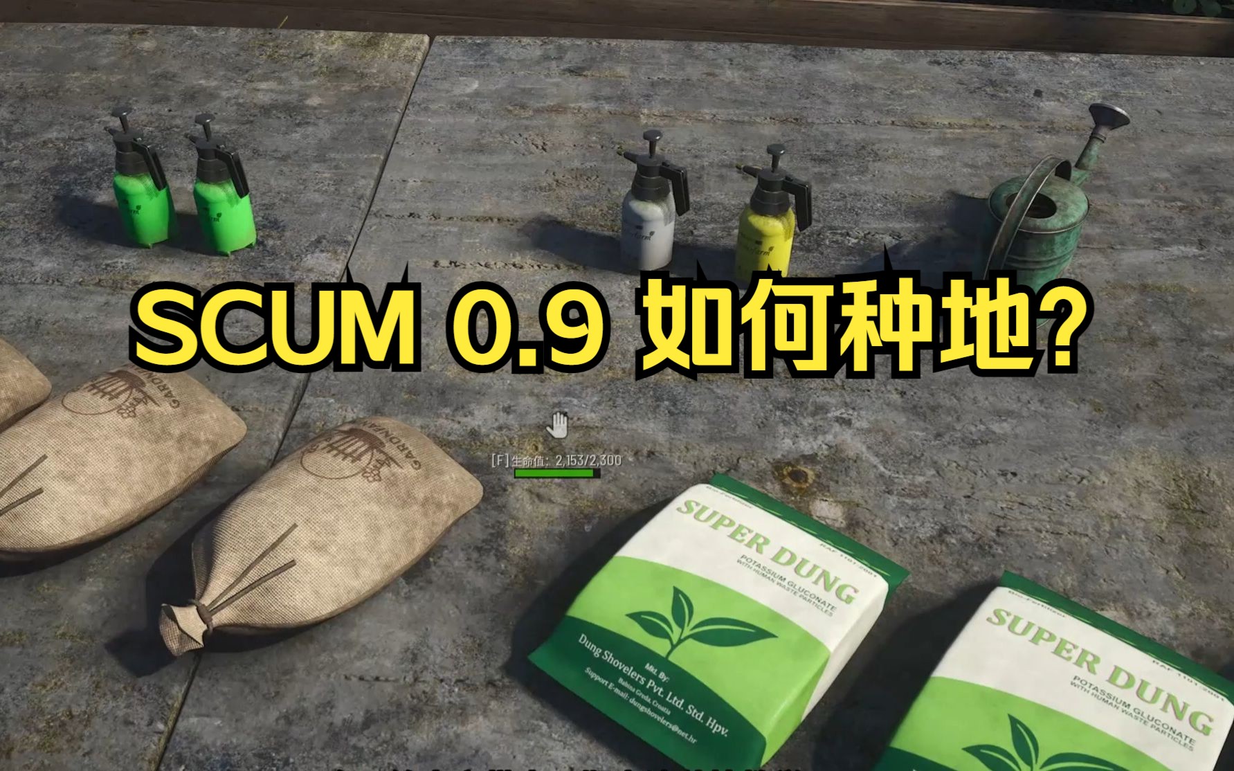 [图]SCUM人渣种植教学0.9版本