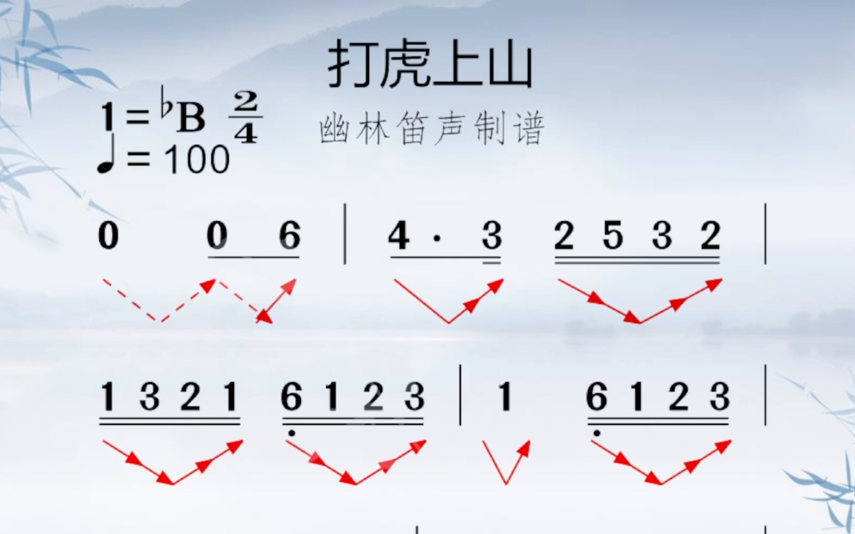 [图]京剧名段《打虎上山》简谱教唱，有点绕嘴，大家也来挑战一下吧