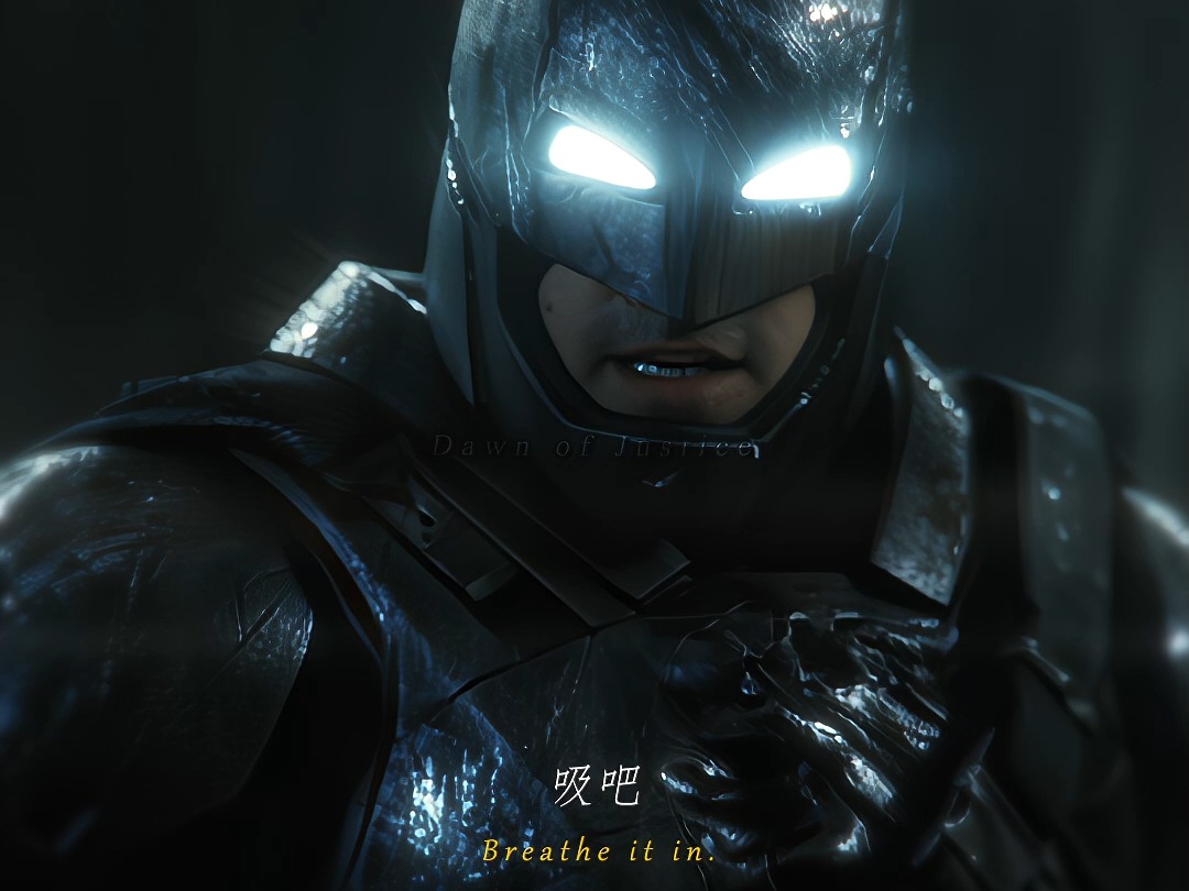 "你并不勇敢,人类才勇敢" #蝙蝠侠