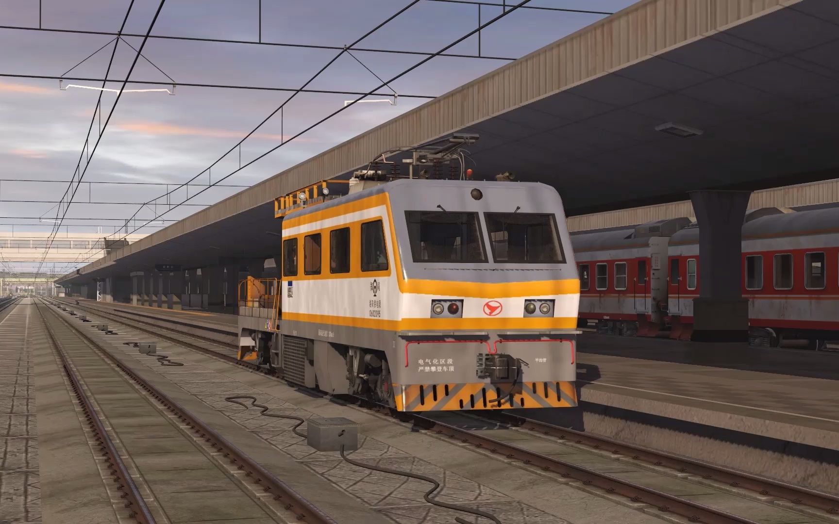 【trs模拟火车2019】jw-4g型接触网轨道车 开放下载