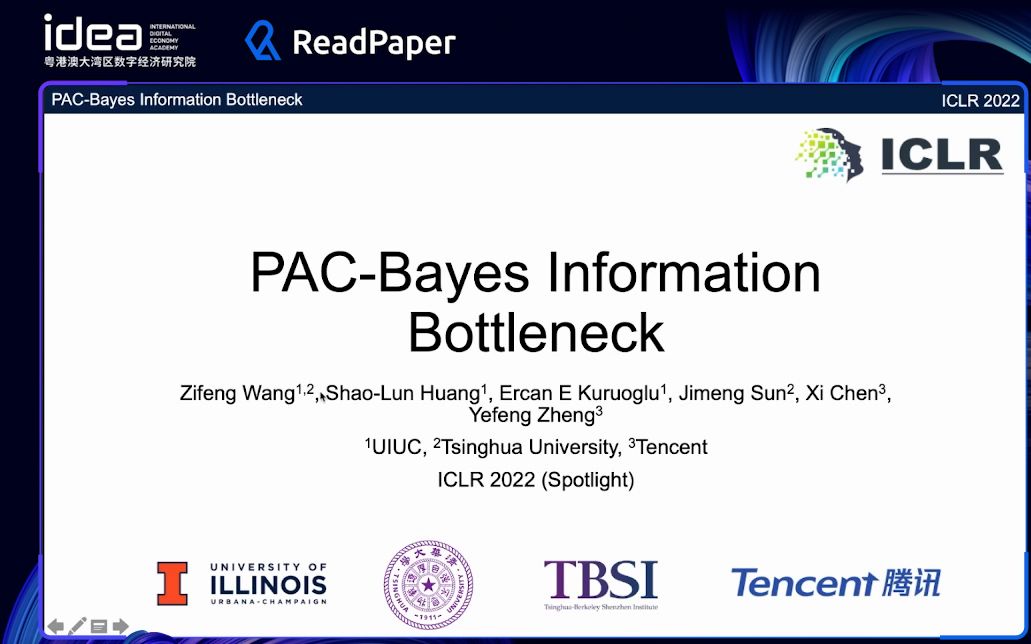 ICLR2022王子丰PACBayes Information Bottleneck哔哩哔哩bilibili