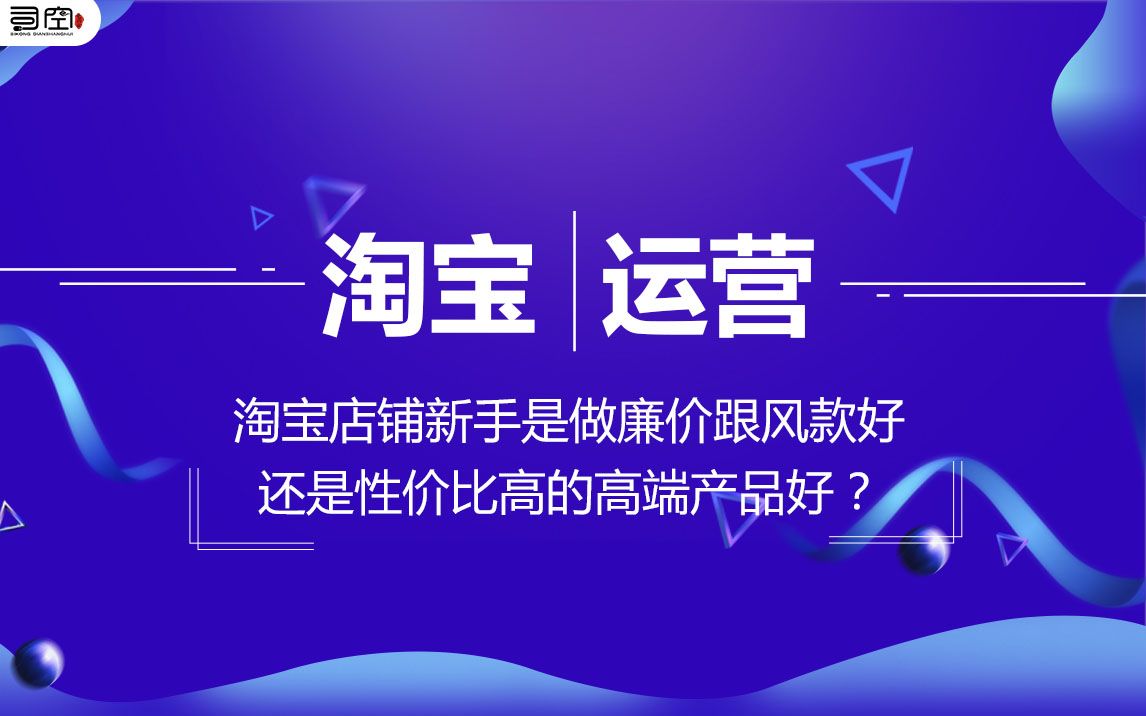 淘宝店铺新手是做廉价跟风款好还是性价比高的高端产品好?哔哩哔哩bilibili