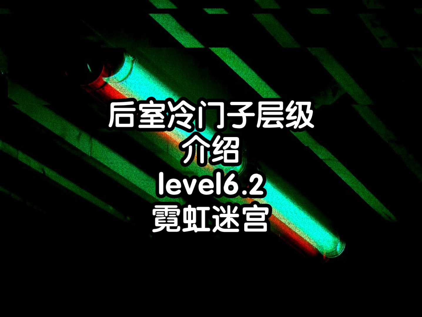 [图]后室冷门子层级介绍 level6.2 霓虹迷宫