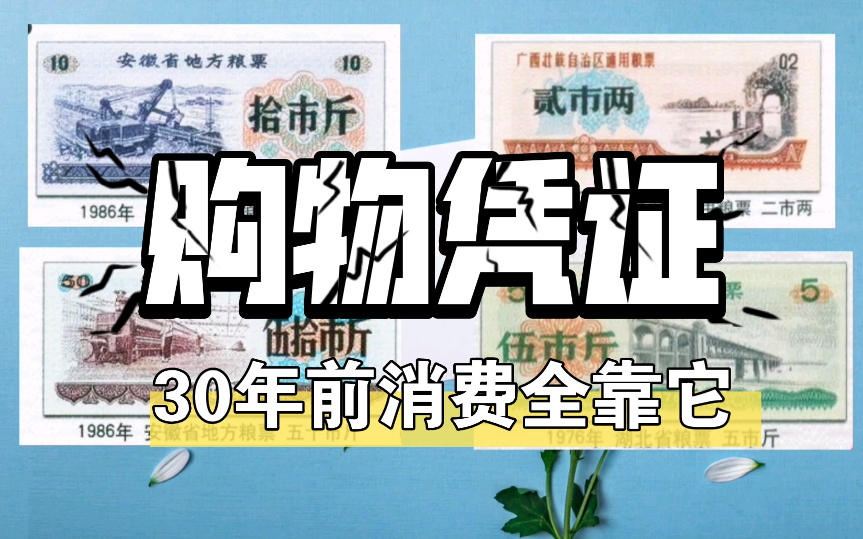 30年前流行的购物凭证粮票,消费全靠它,你家还有吗?哔哩哔哩bilibili