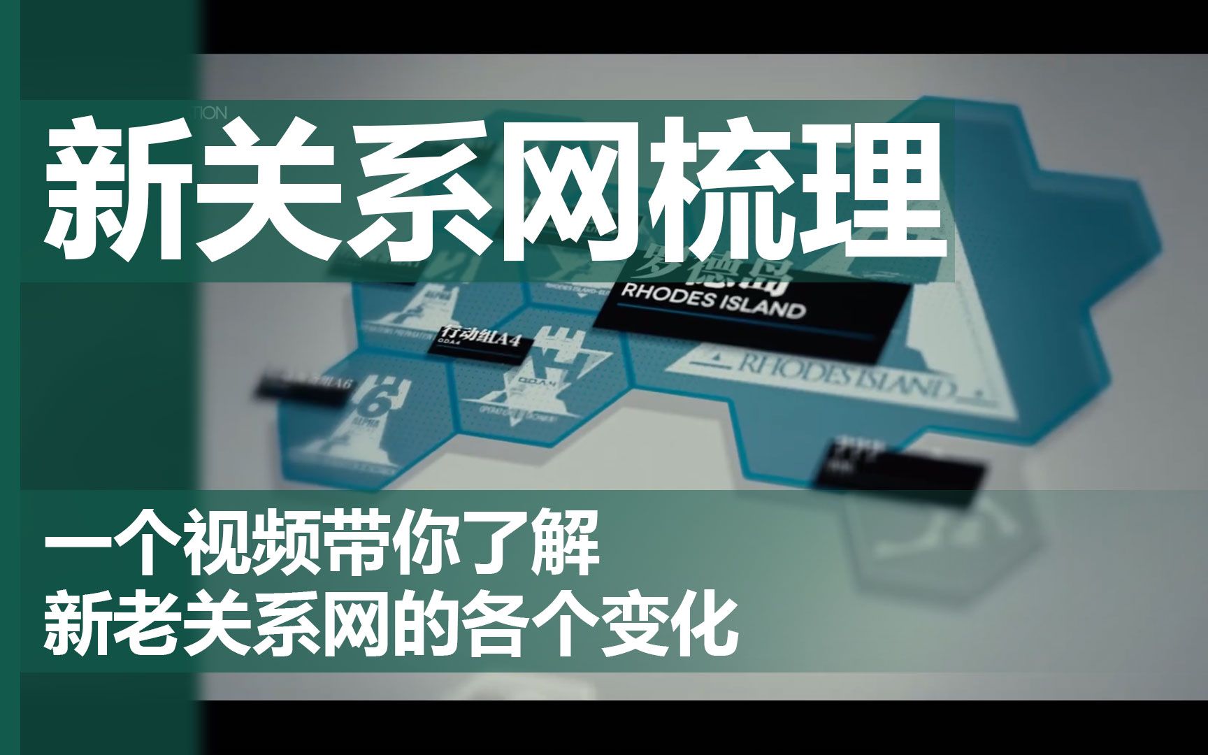 【方舟细节45】全新关系网梳理,一个视频带你了解新老关系网的变化哔哩哔哩bilibili