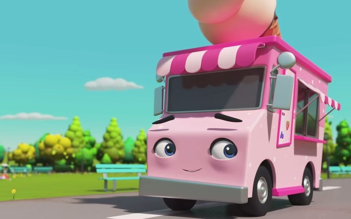 [图]《Go Buster 小巴士巴斯德》Digger Builds a Wobbly Birthday Ice Cream Song!