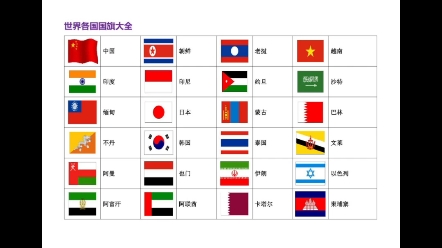 国旗大全||你知道我们国旗上的五颗星星代表什么嘛?哔哩哔哩bilibili