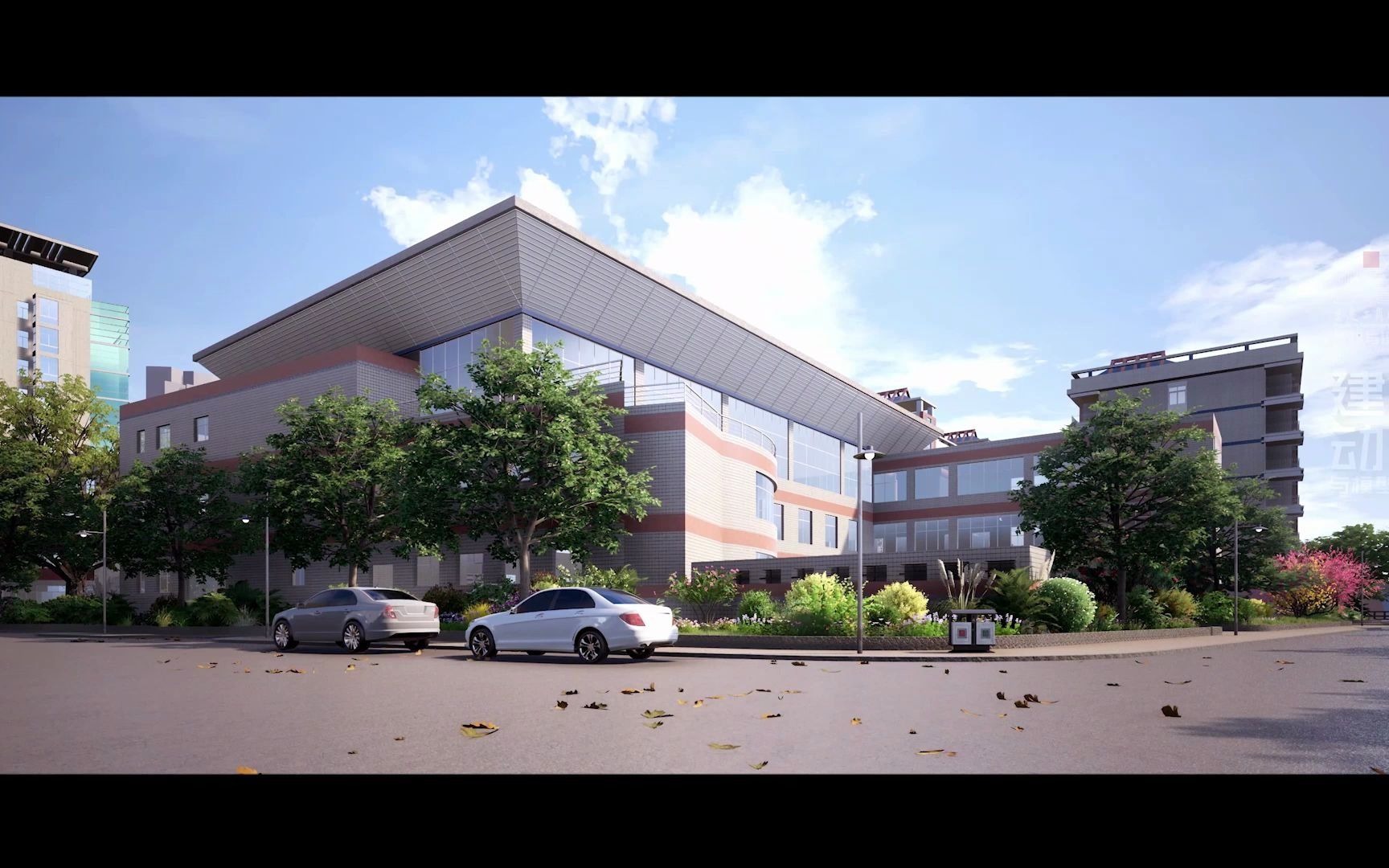 建筑v视平行世界重庆工商职业学院华岩校区漫游动画