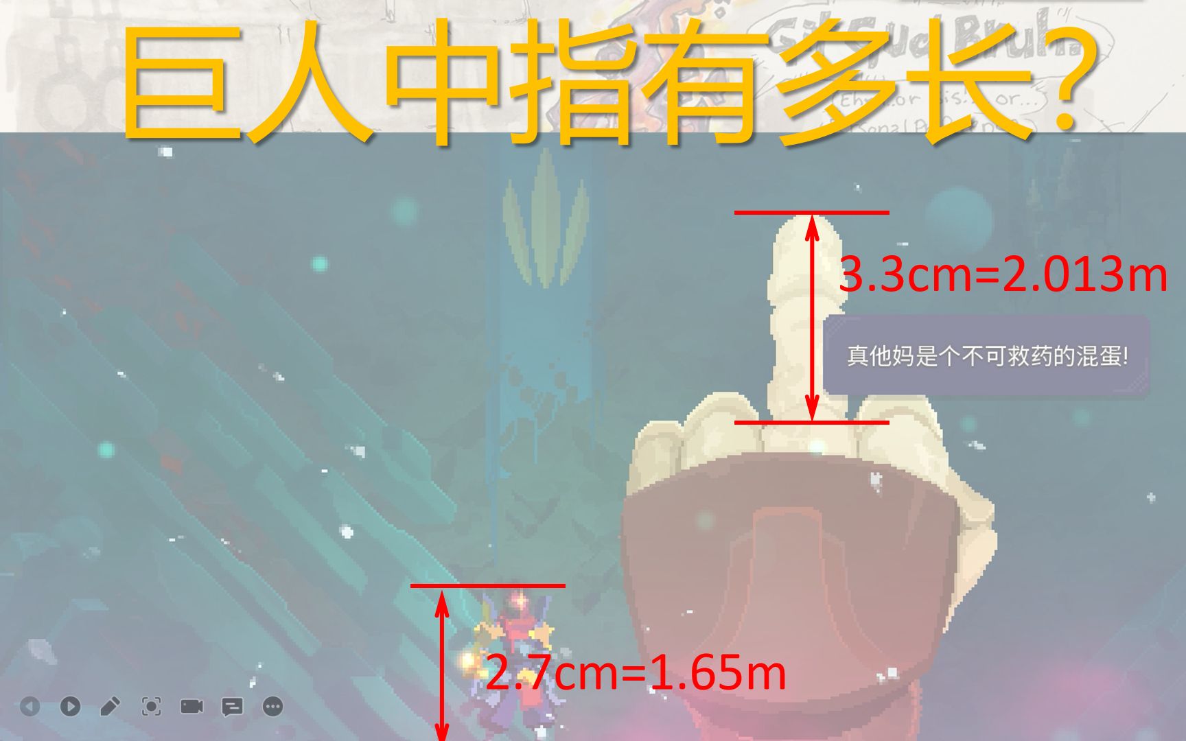 活动  巨人中指有多长?拳皇拳头有多大?死亡细胞怪物身高测算第三期