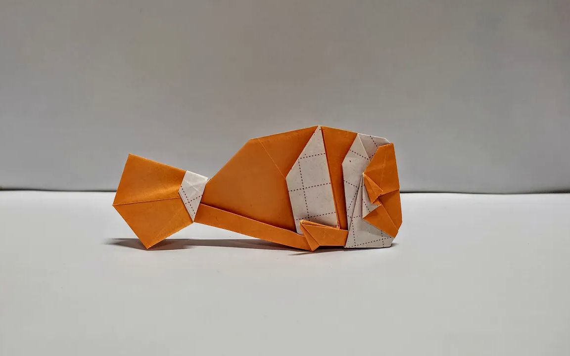 【origami tutorial】小丑鱼折纸教程how to make an origami