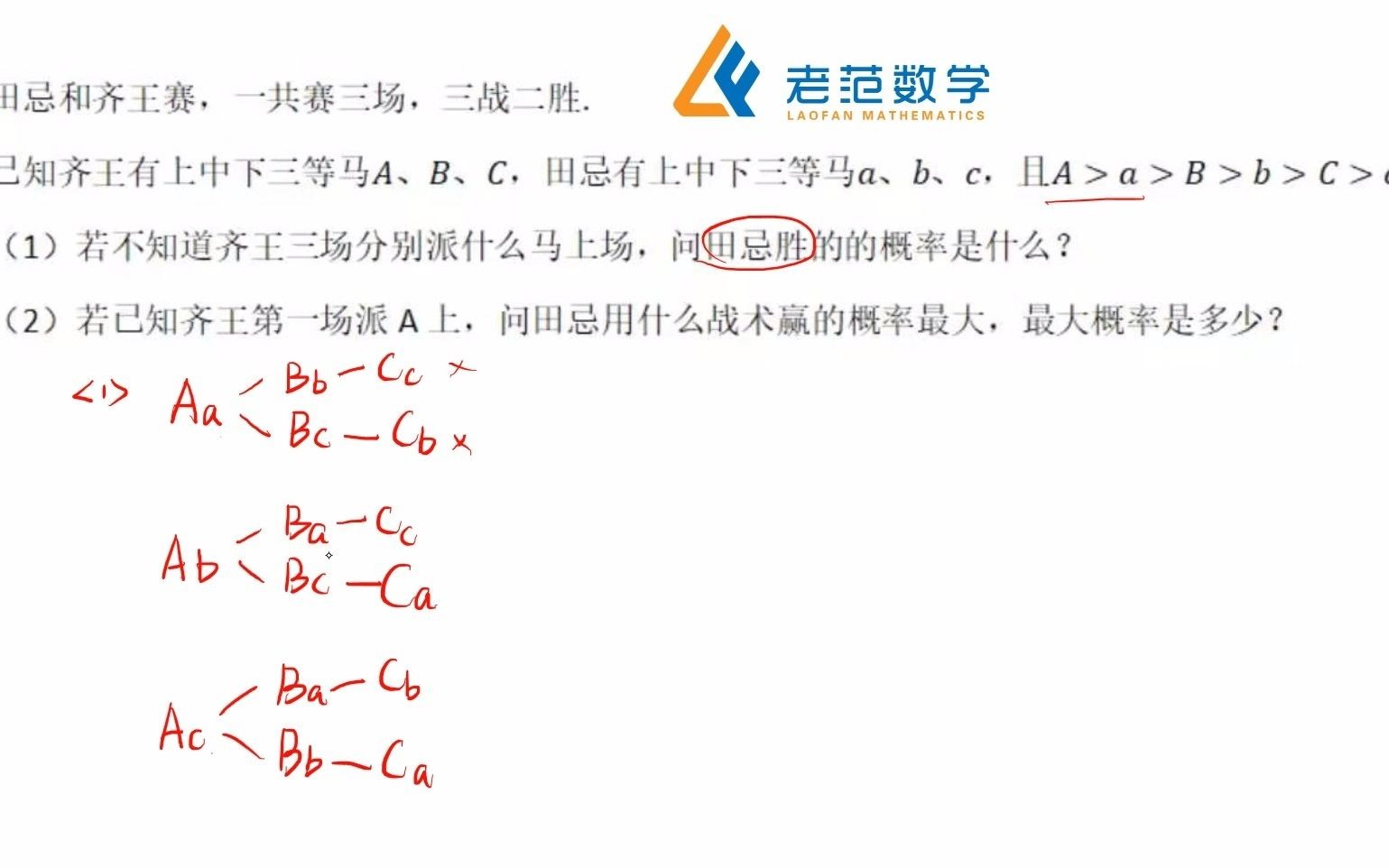 [图]2021福建中考田忌赛马考哭学生