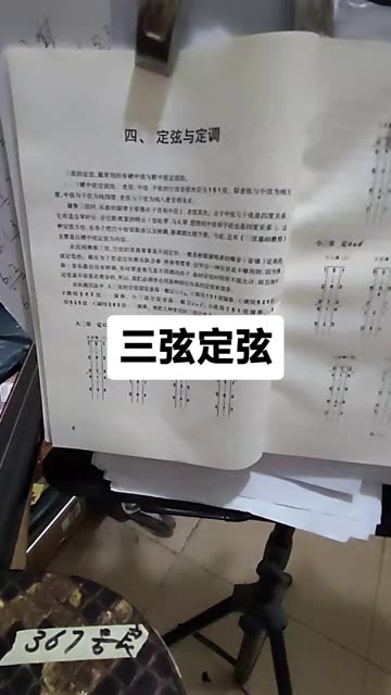 三弦定弦图解图片