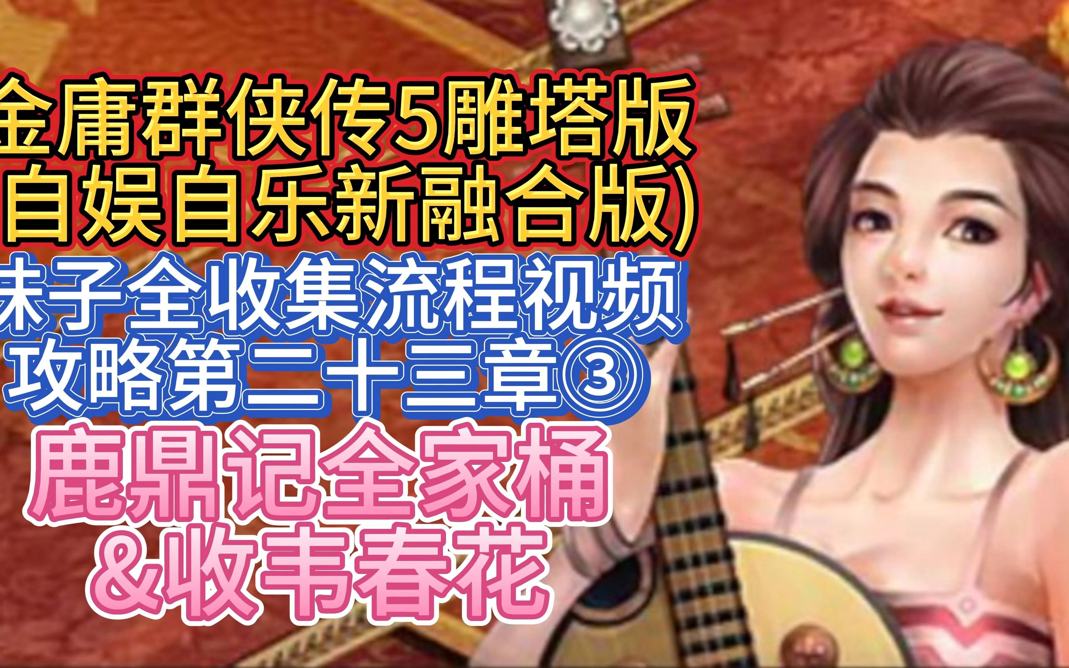 [图]【鹿鼎记全家桶&收韦春花】金庸群侠传5雕塔版自娱自乐三界合一版妹子全收集流程视频攻略第二十三章③