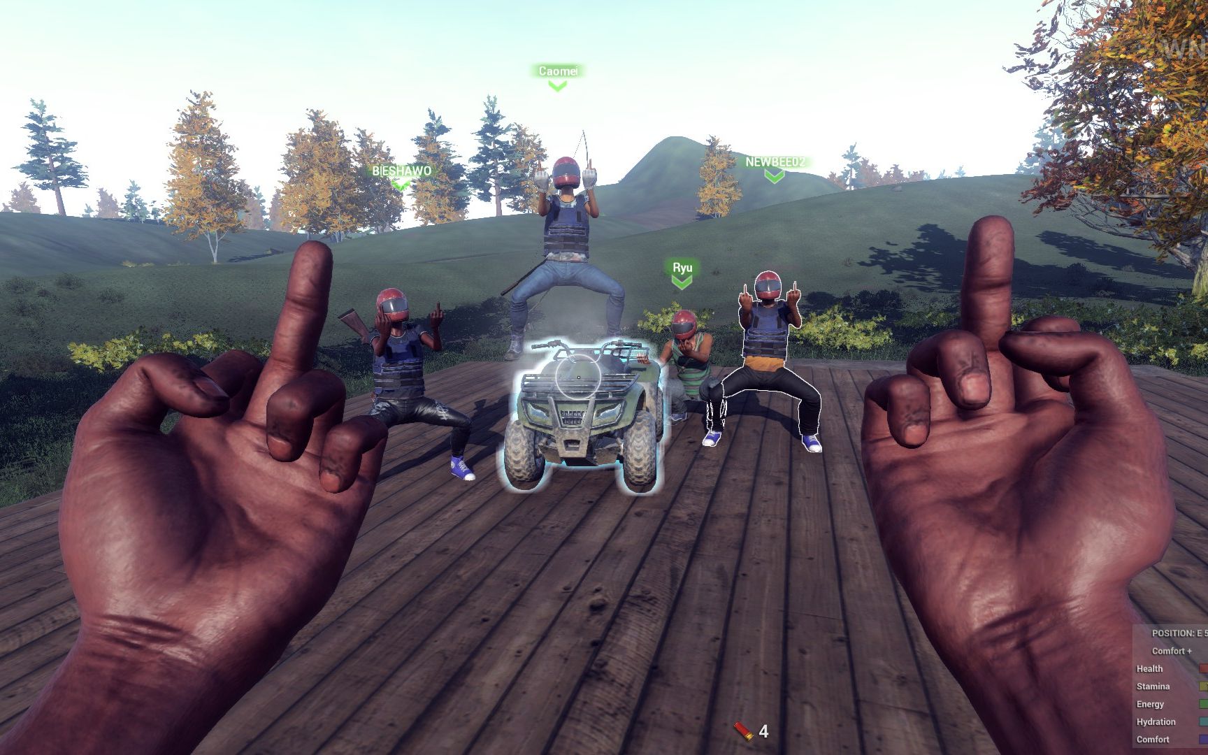 h1z1:四个菜鸡来搞事