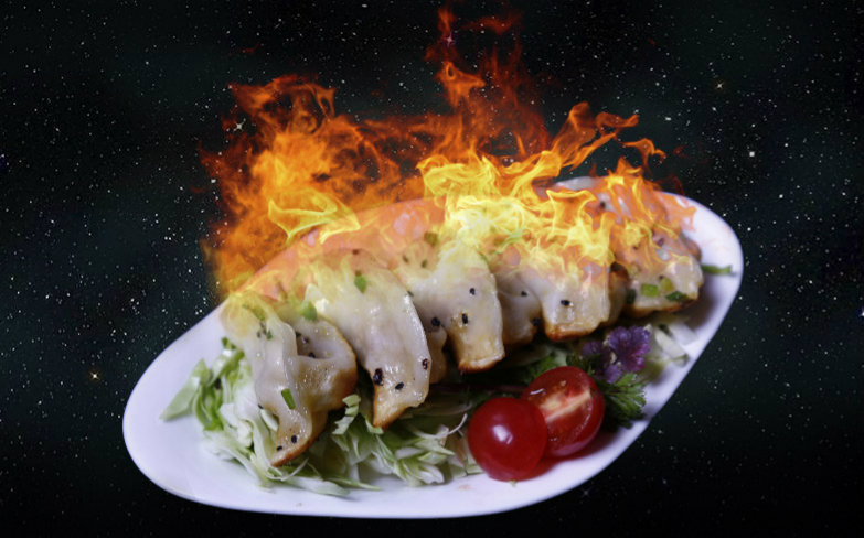 火焰饺子为爱降临魔都,高端秀恩爱,让你越看越饿!