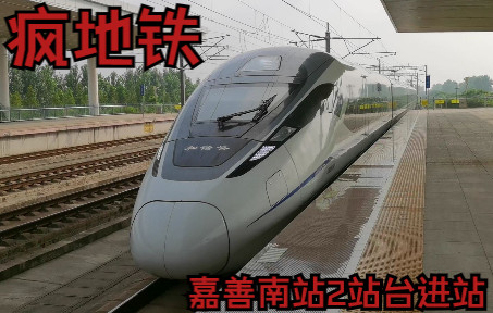 【"疯地铁"进站】CRH380D1504担当的G7395次列车嘉善南站2站台进站哔哩哔哩bilibili