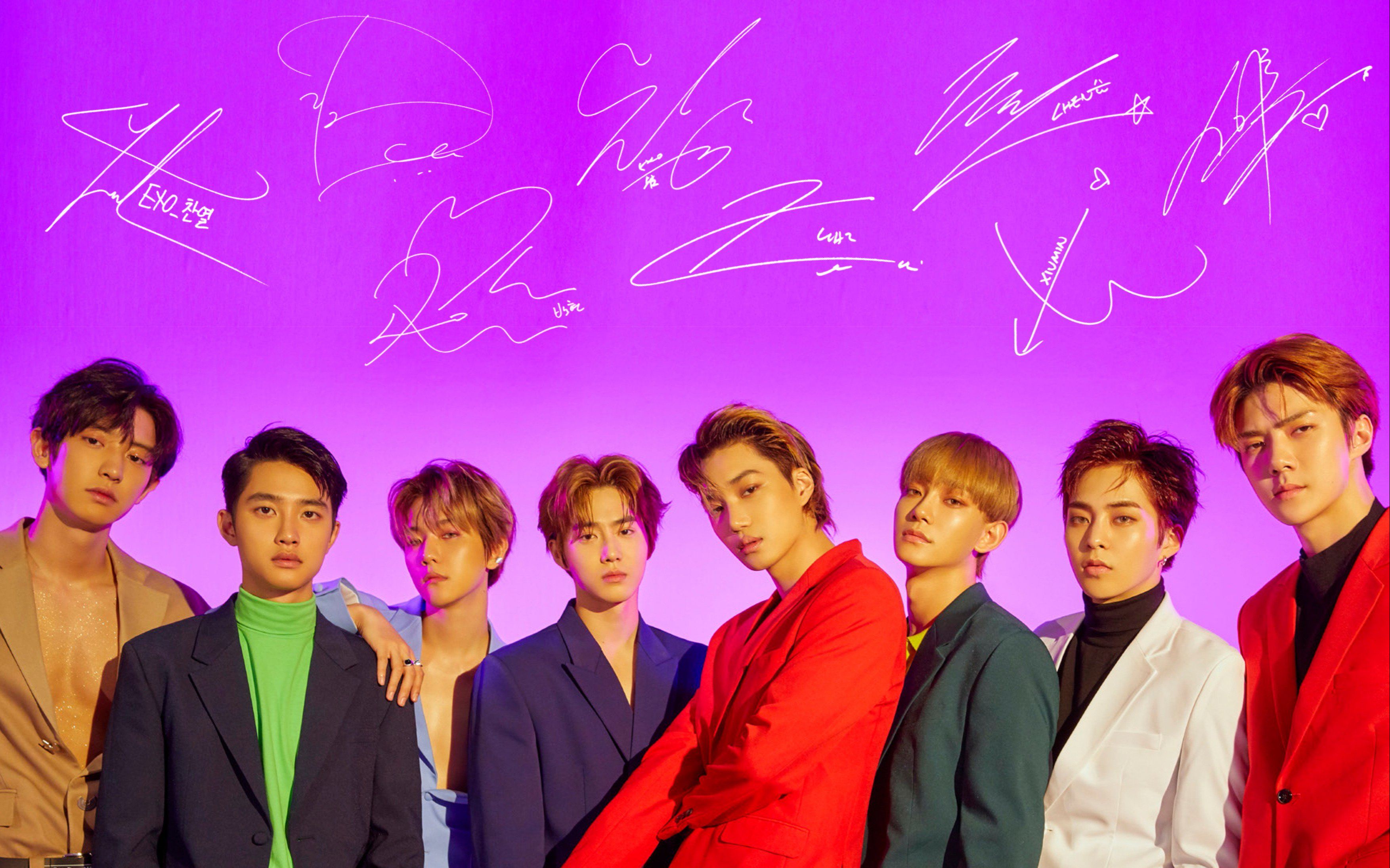 【exo】《love shot》双声道版-左中右韩(双mv对比,超清1080p )_哔哩